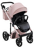 Дитяча універсальна коляска 2 в 1 Adamex Dolce Natura 2 rose, фото 7