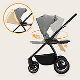 Універсальна коляска 3 в 1 Lionelo MERIL 3IN1 GREY STONE, фото 3