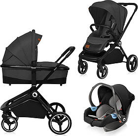 Універсальна коляска 3 в 1 Lionelo MIKA 3IN1 GREY GRAPHITE