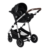 Універсальна коляска 3 в 1 Lionelo AMBER BLACK SILVER, фото 4