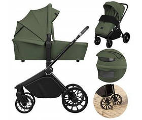 Універсальна коляска 3 в 1 Lionelo MIKA PLUS 3IN1 GREEN OLIVE