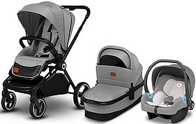 Універсальна коляска 3 в 1 Lionelo MIKA PLUS 3IN1 GREY STONE