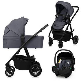 Універсальна коляска 3 в 1 Lionelo AMBER PLUS GREY GRAPHITE
