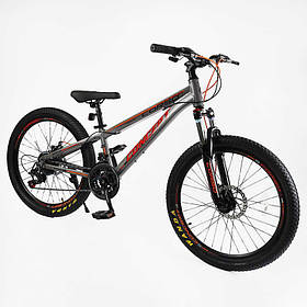 Велосипед Спортивний Corso 24" дюймів CONCEPT CP-24931 рама алюмінієва 11’’, обладнання Shimano, 21 швидкість