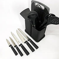 Набір кухонних предметів на підставці Magio MG-1097B, Кухонний набір з підставкою NR-74