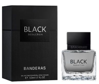Antonio Banderas Seduction in Black  50 ml туалетна вода чоловіча (оригінал оригінал Іспанія), фото 1