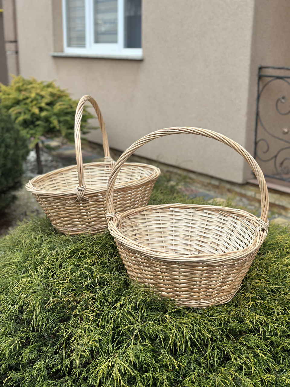 Кошик плетений d — 50см для флористики. Арт:30125, фото 1