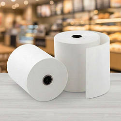 10 шт Касова стрічка 80ммх80м / Чекова стрічка / Касова термострічка / Стрічка для каси з термопаперу