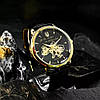 Чоловічий годинник, 42х42 мм, водозахист 3 АТМ, Awarder 022 Gold-Black / Годинник наручний / Класичний чоловічий годинник, фото 8