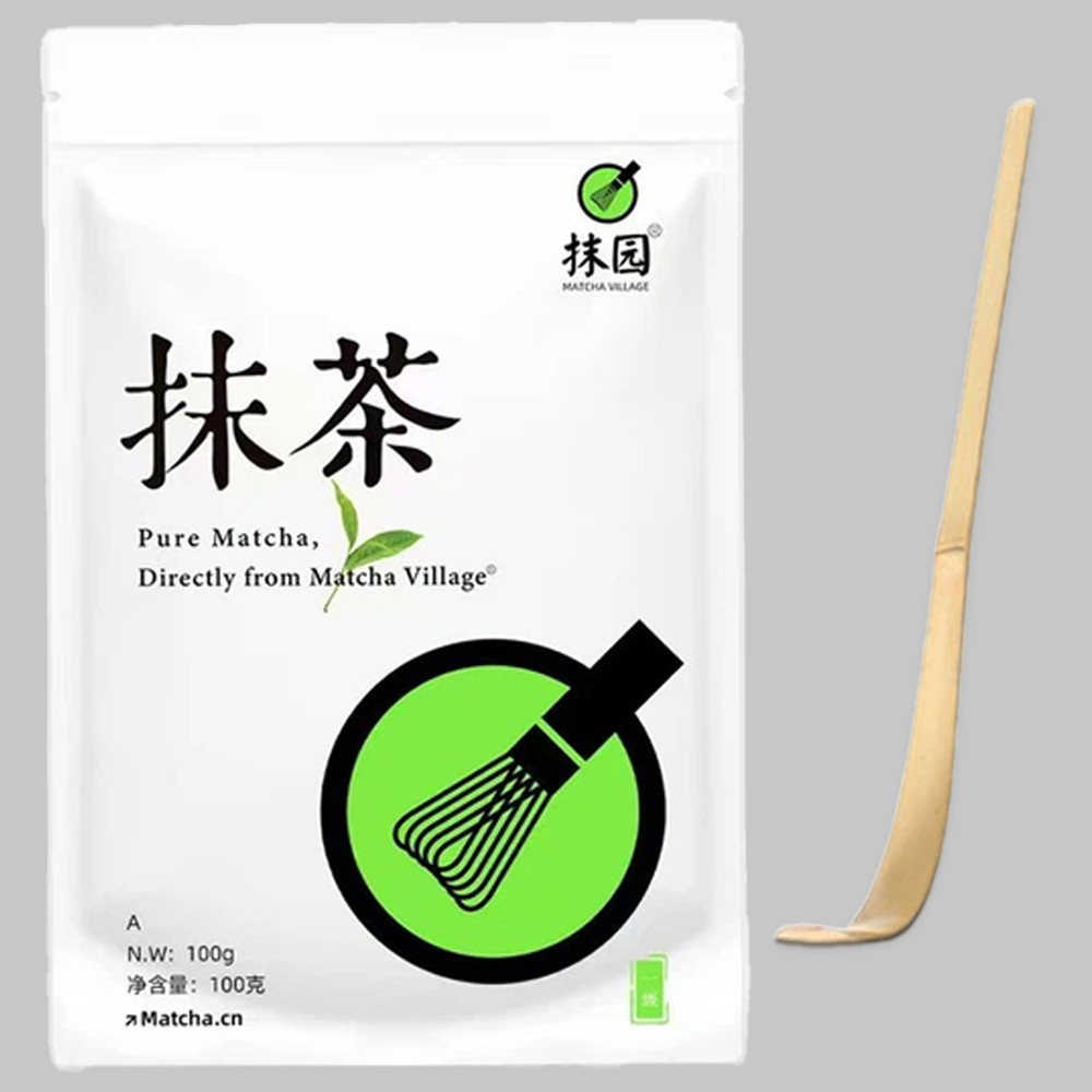 Чай зелений Матча з ложкою Чаcаку, (Клас A), 100 г / Зелений чай Матча / Чай Матча для матча-лате, фото 1