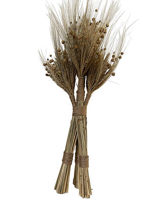 Сушений сніп Дідух 53 см із колосків на різдвяний стіл / Український оберіг для дому на Різдво