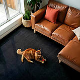 Самоклеюча плитка під ковролін в рулоні Sticker Wall SW-00002588 600х3000х4,5 мм Чорний (SHiz17077), фото 3