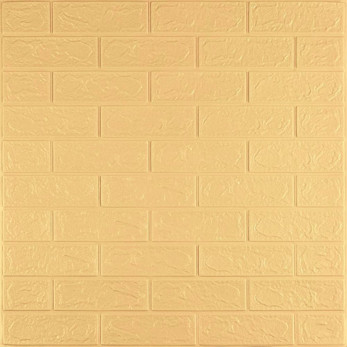 Самоклейна 3Д панель на стіну Sticker Wall Жовто-пісочна цегла SW-00001909 700х770х2 мм (SHiz17067), фото 1
