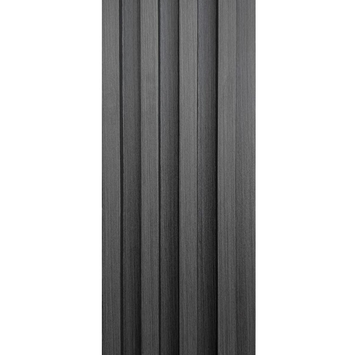 Декоративна рейка на стіну Sticker Wall SW-00001529 3000х160х23 мм Графіт (SHiz17060), фото 1