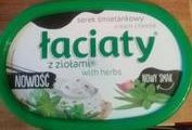 Сыр Лачати Faciaty cream cheese с травами (базилик, орегано, чеснок, майоран, розмарин, тимьян, эстрагон) 135г - фото 1 - id-p492830695