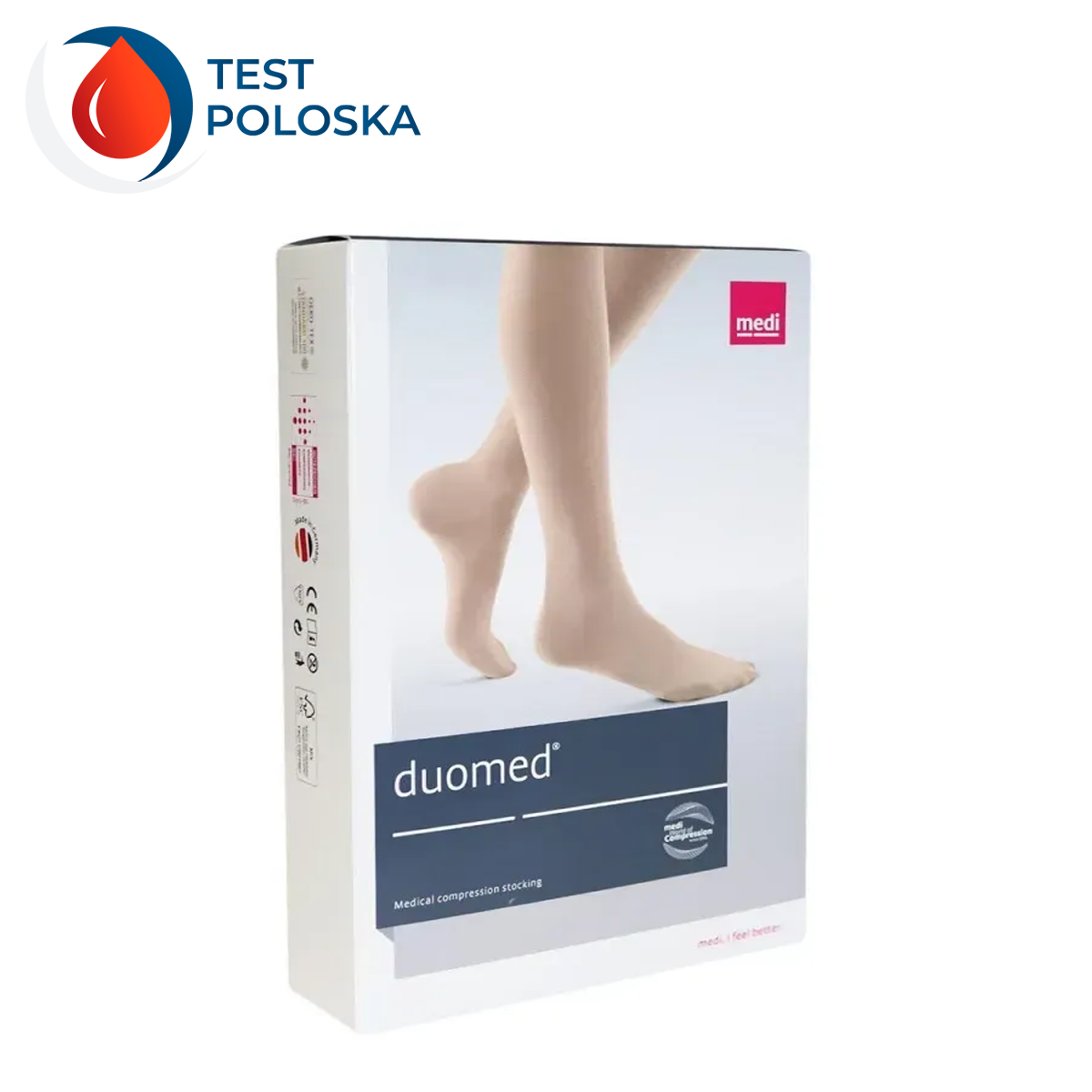 Компресійні колготки Duomed, клас II, бежеві, із закритим носком, розмір XL (V210015000)
