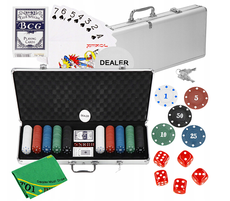 Набір для покеру 500 фішок в кейсі Springos, фото 1