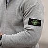 Чоловічий светр Stone Island гольф Стон Айленд сірий чоловіча кофта, водолазка, фото 2