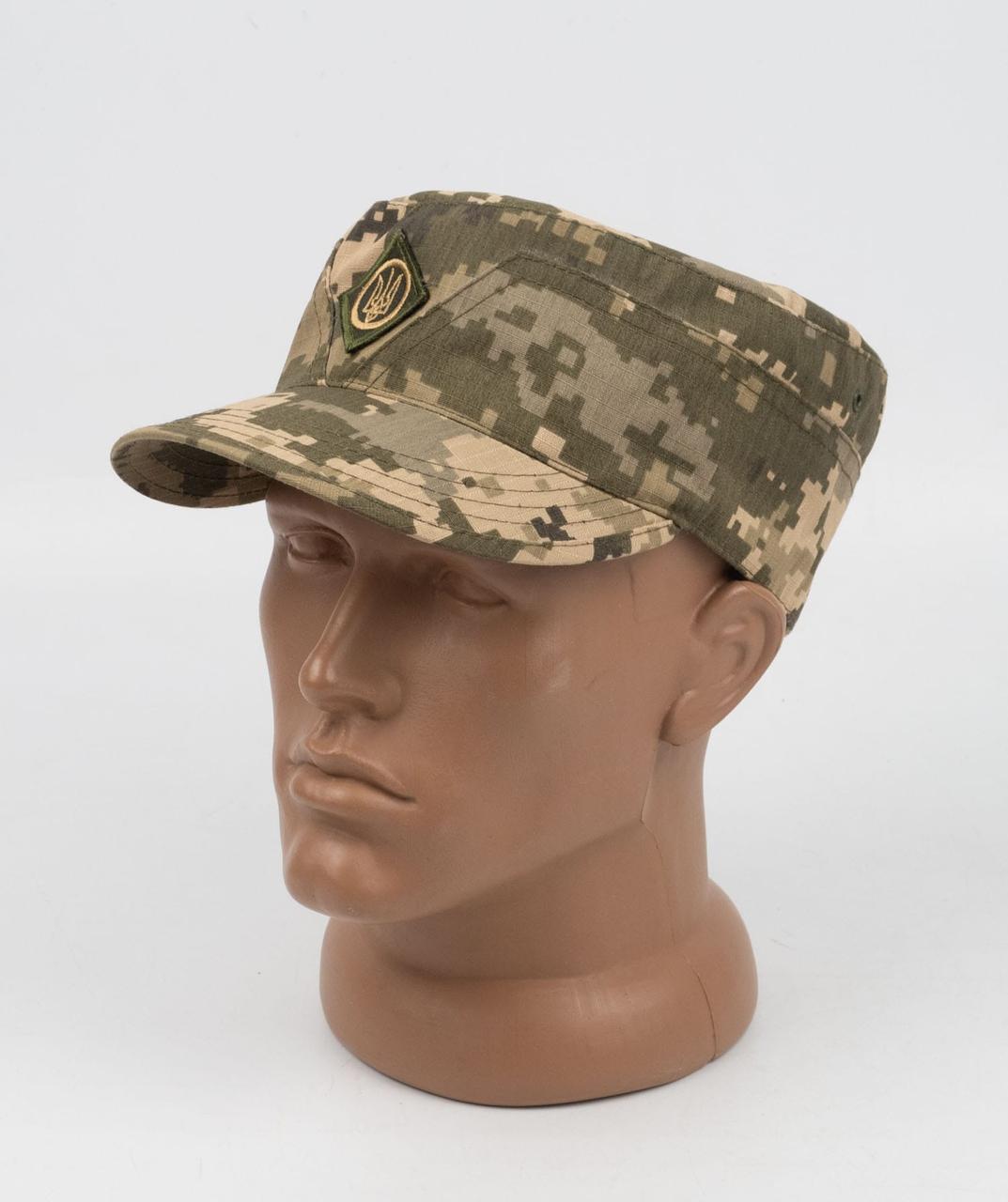 Кепка Мазепинка піксель ЗСУ ріп-стоп з кокардою, фото 1