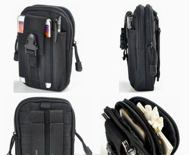 Сумка поясна органайзер К-1 Black чорна, фото 1