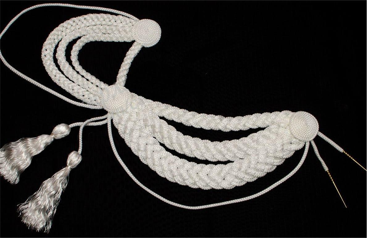 Аксельбант білий преміум, фото 1