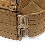 Плитоноска WinTac AGENT CUIRASS Coyote Brown система швидкого скидання койот, фото 4