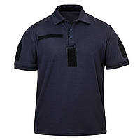 Тактичне поло CoolPass Velcro Dark blue темно-синє - WinTac