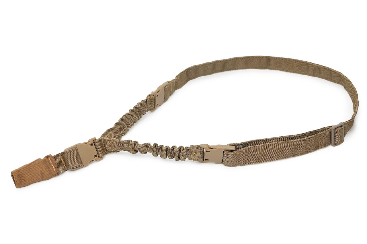 Тактичний ремінь одноточковий Three Fastex Coyote койот - WinTac, фото 1