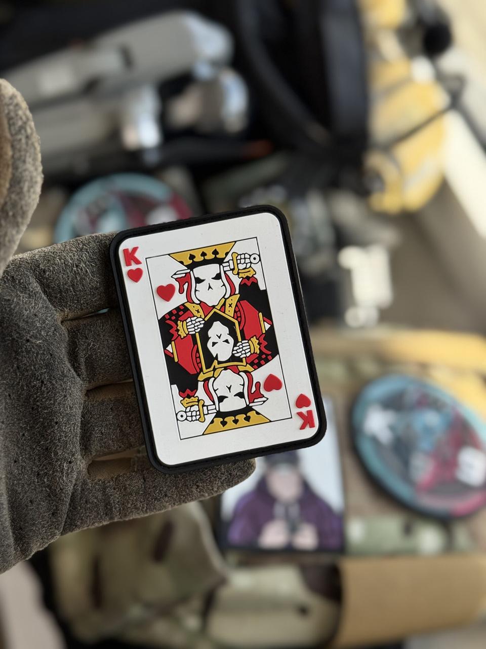 Шеврон ПВХ на липучці Король, фото 1