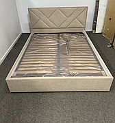 Ліжко Гранд ADS Київ з підйомним механізмом, м'яке узголів'я, короби для зберігання