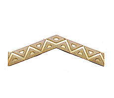 Личка НОВА ВУЗЬКА метал ЛАТУНЬ