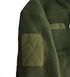 Флісова кофта Winter polar DARK OLIVE 260 гр/м олива WinTac, фото 4