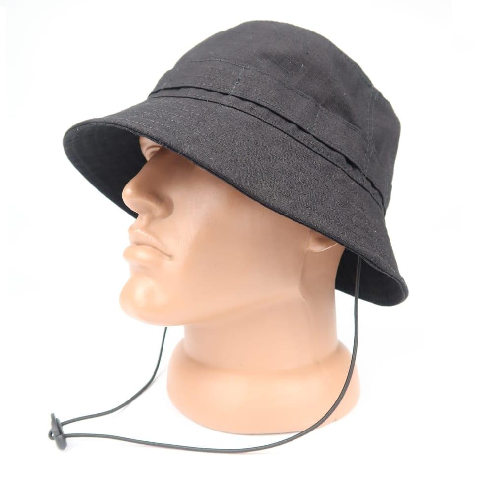 Тактична панама STALKER Black ( для спецпідрозділів) чорна - WinTac, фото 1