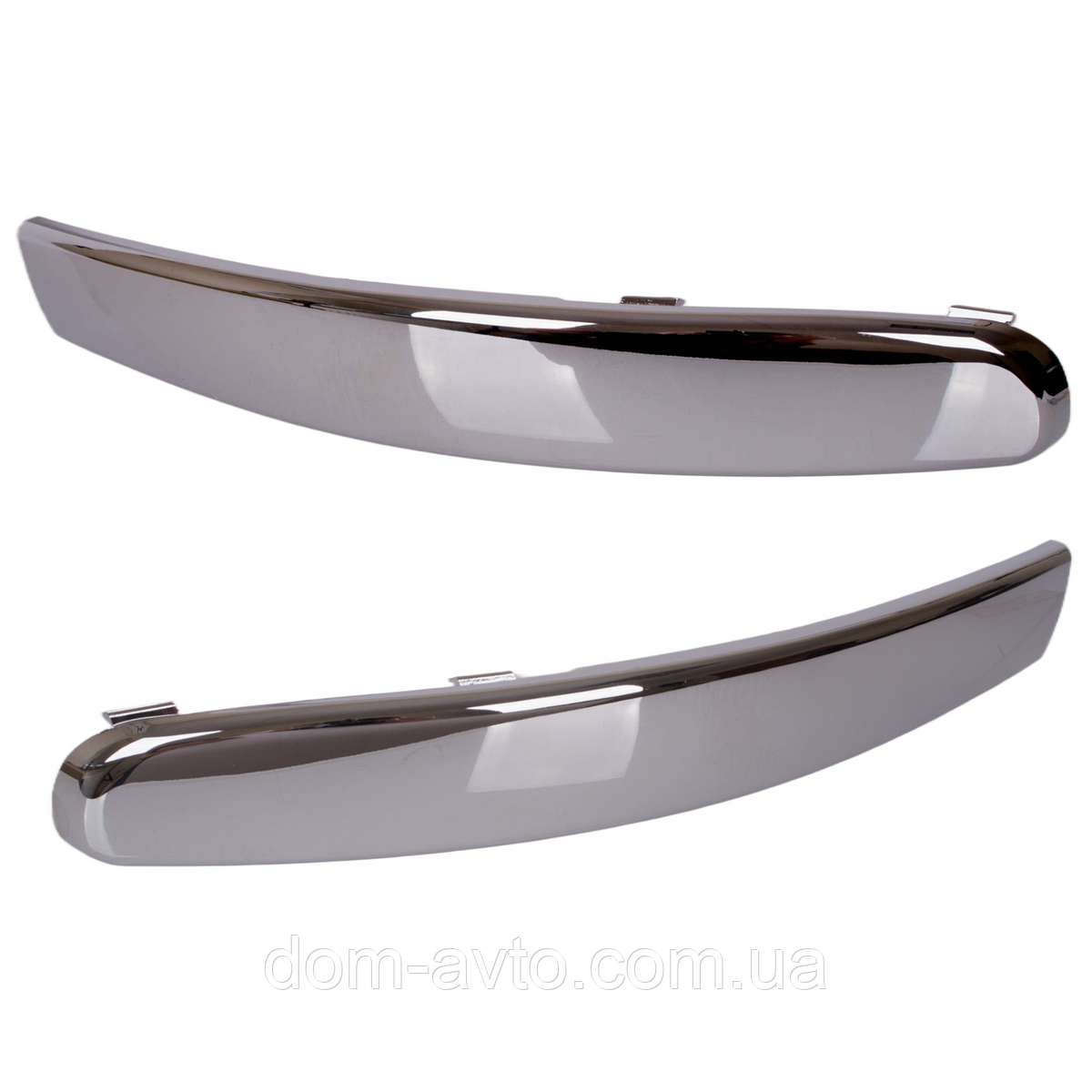 Накладка на бампер ХРОМ ліва 735455057 / права 735455056 Fiat 500 2007-