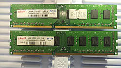 8GB (2*4GB) DDR3 1333MHz  takeMS PC3 10600U 1Rx8 RAM Оперативна пам'ять TMS4GB364E081-139EE
