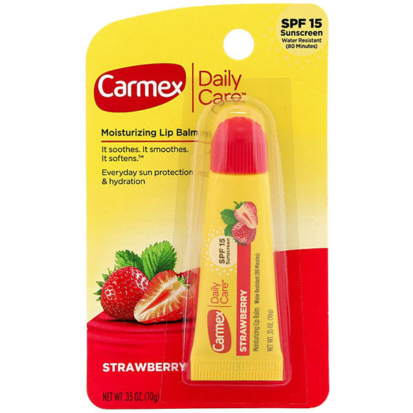 Бальзам для губ Carmex Daily Care Moisturizing Lip Balm Strawberry 10 грам