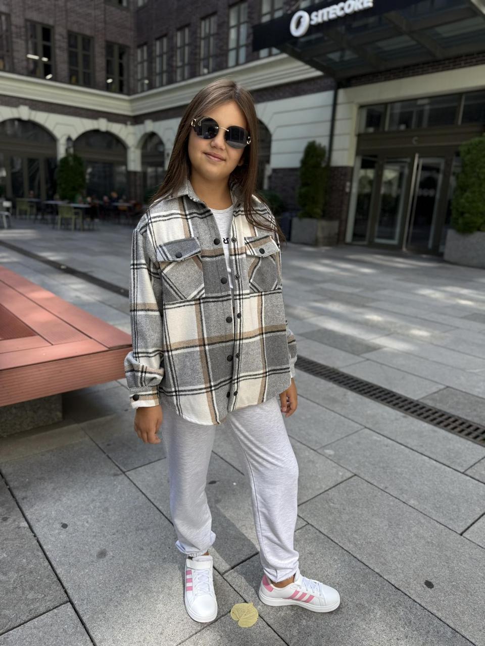 3-КА З БАЙКОВОЮ РУБАШКОЮ (СІРИЙ МЕЛАНЖ), фото 1