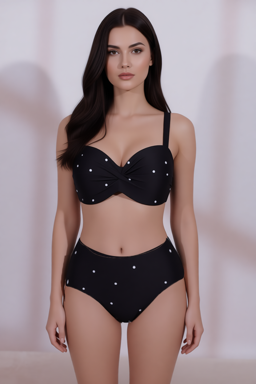 ОПТКупальник для полных Samegame 66129-8 черный(В НАЛИЧИИ ТОЛЬКО 52 54 56 58 60 УКР р-ры)