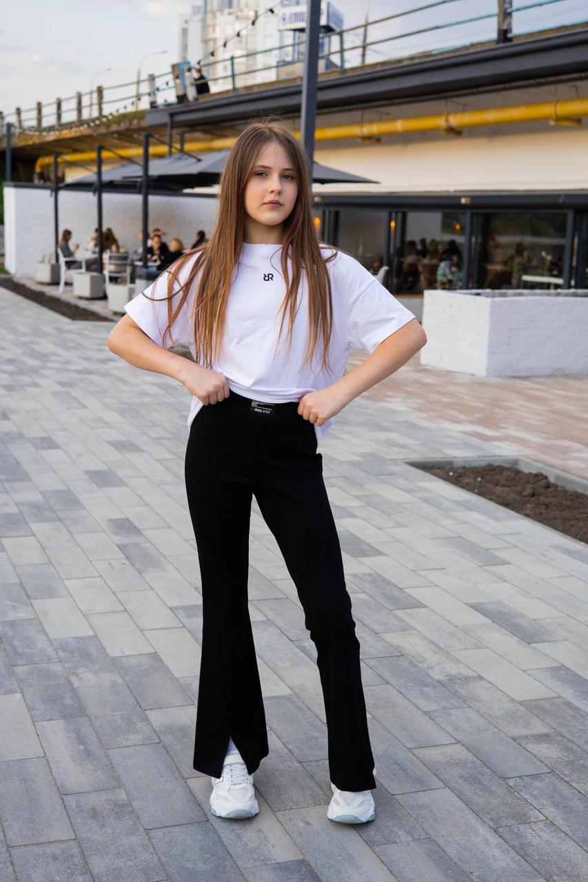 Брюки Клеш трикотаж без флісу, фото 1