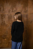 Лонгслів чорний для дівчаток, фото 5