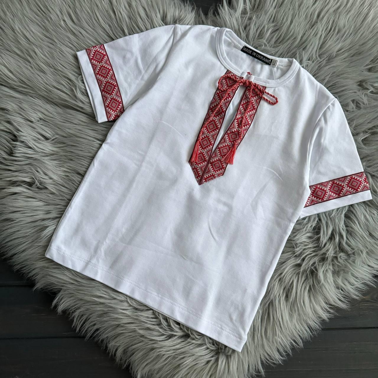 ВИШИВАНКА ДЛЯ ХЛОПЧИКА червона, фото 1