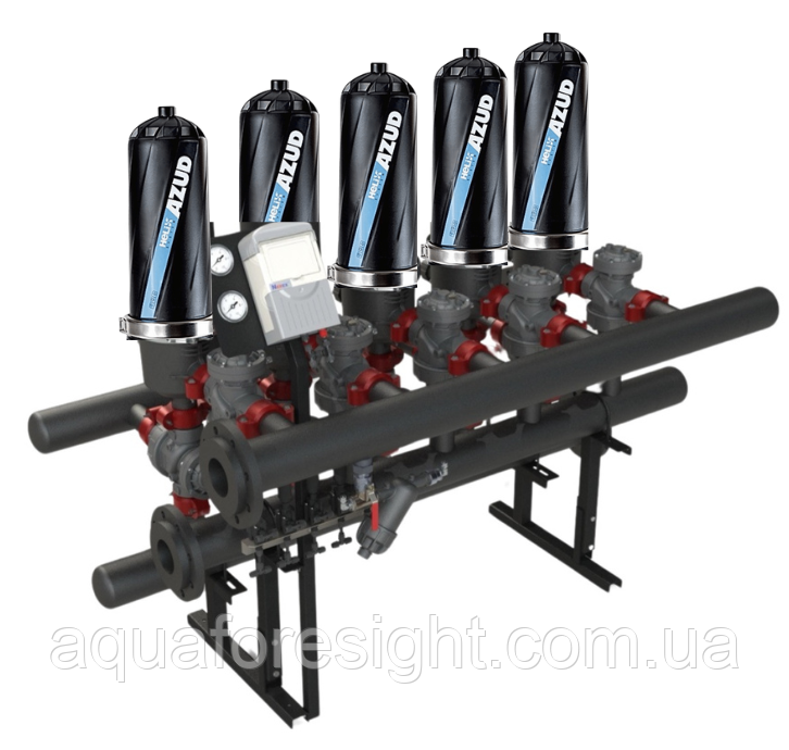 Автоматичний дисковий фільтр Azud ADF 516A-S (100 micron) продуктивність до 100 м³/год (ціна з ПДВ), фото 1