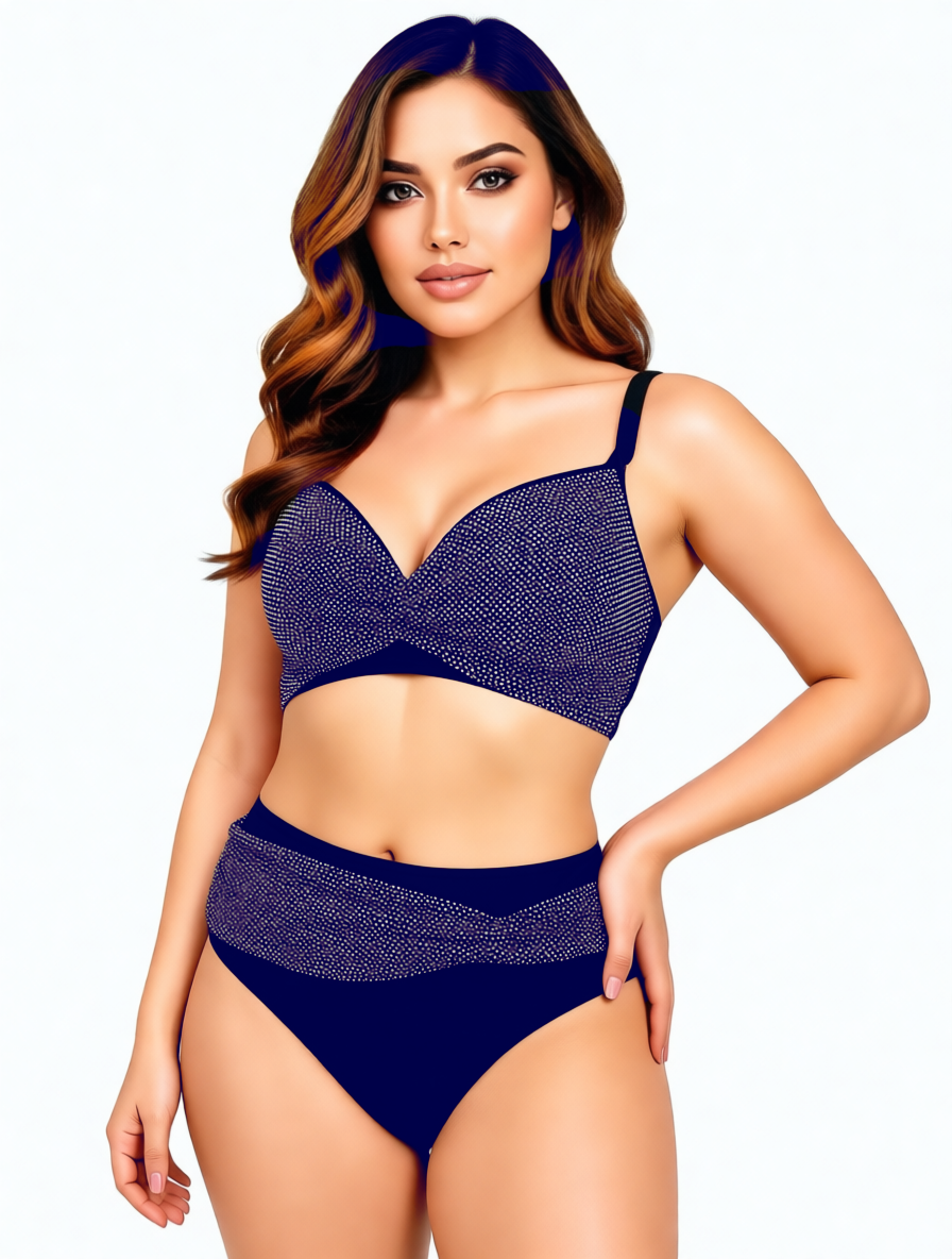 РОЗНКупальник для полных Fuba Влада 8001 синий (В НАЛИЧИИ ТОЛЬКО 50 52 56 УКР р-ры)