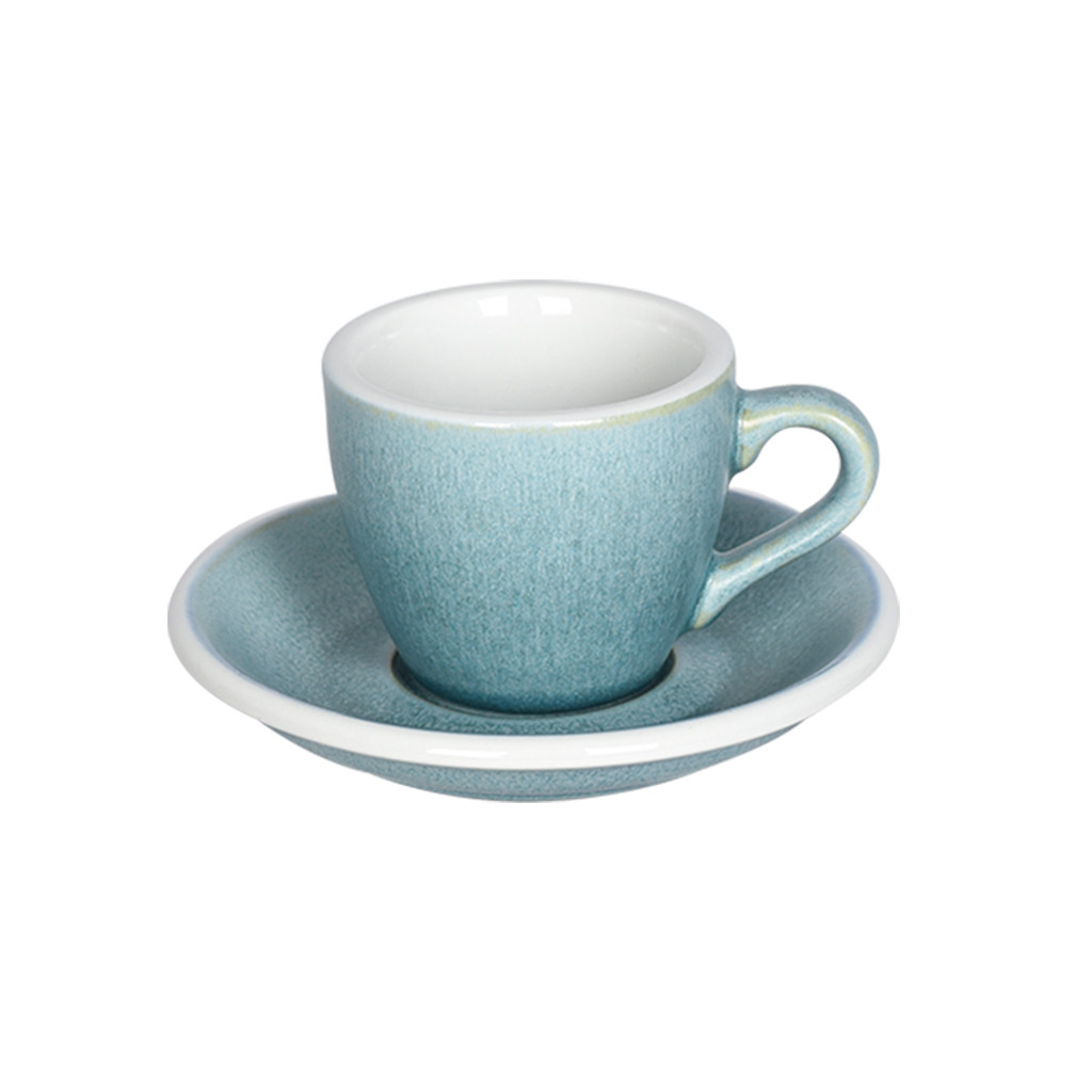 Набір LOVERAMICS EGG Espresso Cup and Saucer чашка та блюдце 80ml | Mineral Colours - Льодник