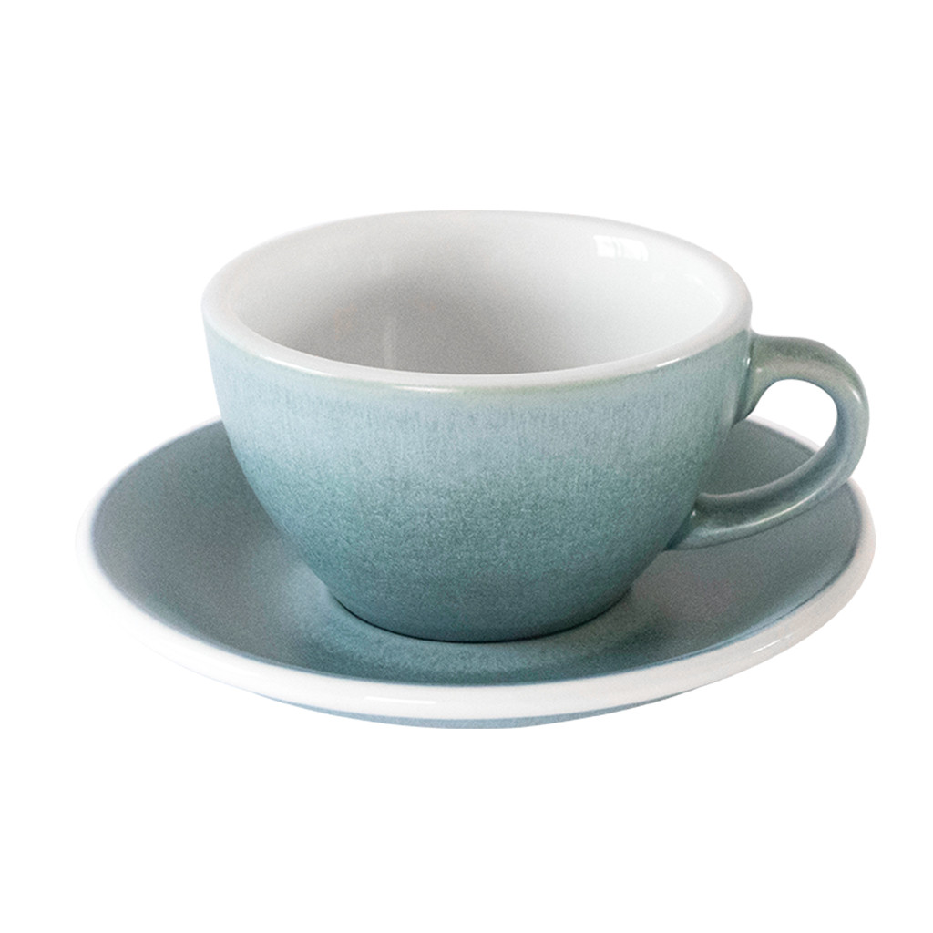 Набір LOVERAMICS EGG Cappuccino Cup and Saucer чашка та блюдце 200ml | Mineral Colours - Льодник