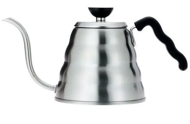HARIO V60 Buono - чайник для пуроверу об’ємом: 0,7 л | 1,0 л | 1,2 л - Нержавіюча сталь - 1.2л