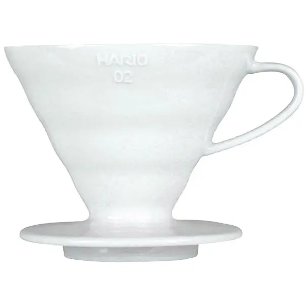HARIO V60 - класичний пуровер для заварювання кави - Білий - 02