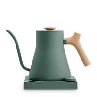 Fellow Stagg EKG Pro Електрочайник об'ємом: 0,9 л для пуроверу - Димчасто-зелений + Клен