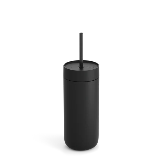 Fellow Carter Cold Tumbler Термосклянка із керамічним покриттям та трубочкою об'ємом 473 мл - Матовий чорний