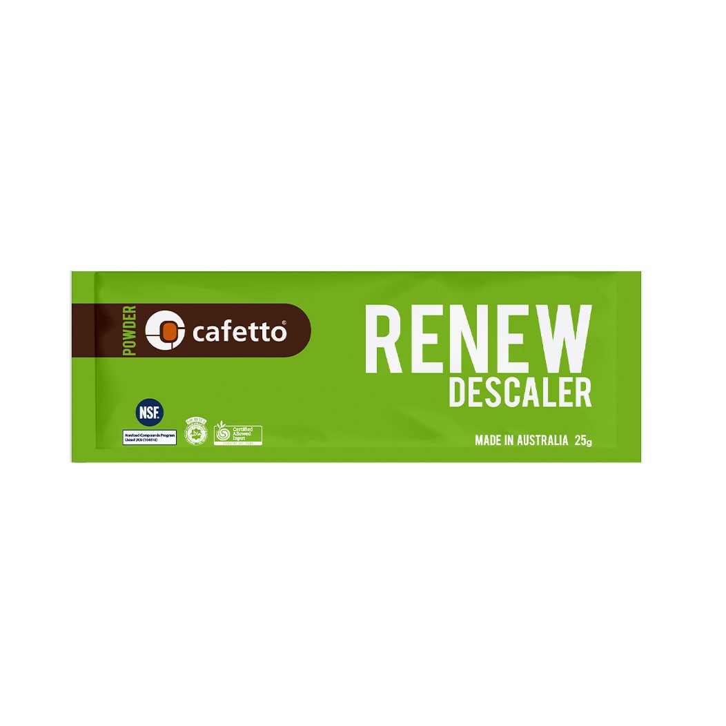 Cafetto Renew Descaling Powder Органічний порошок для видалення накипу - Стікер 25 грам